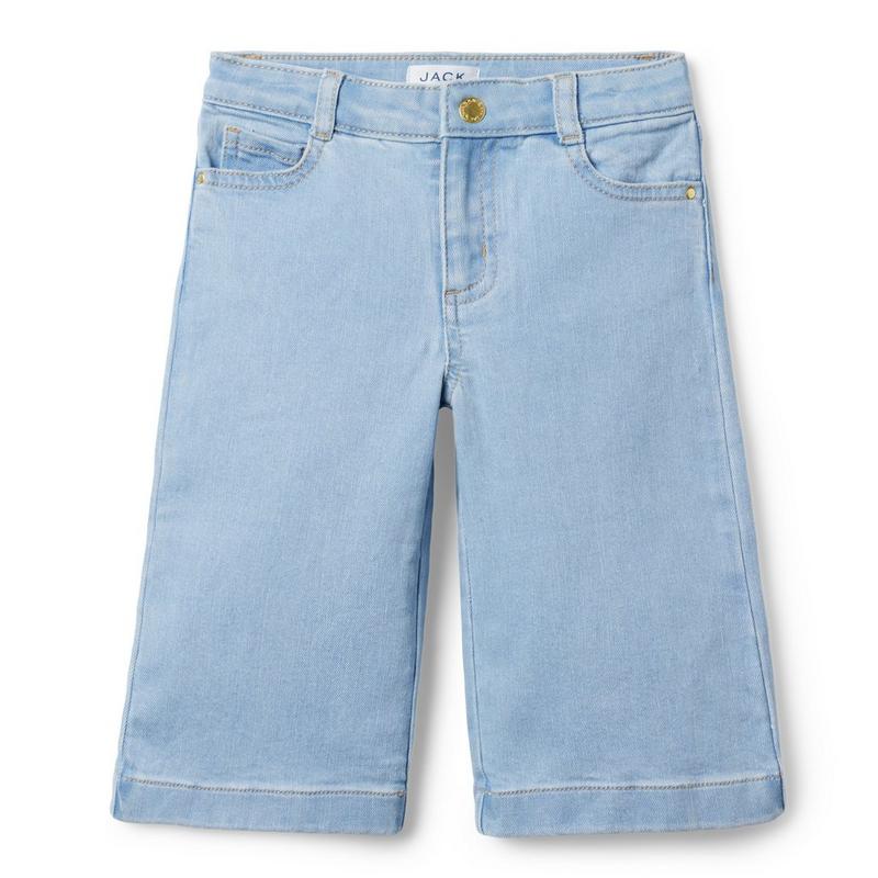 Wide Leg Cropped Jean - Janie And Jack